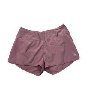 MPG Sport Women's‎ Small Mauve Purple Athletic Running Shorts Zipper Pocket